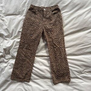 Vintage Lowrise Leopard Jeans